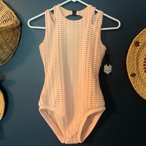 NWT Honey Cut Blush Paleo Leotard XS